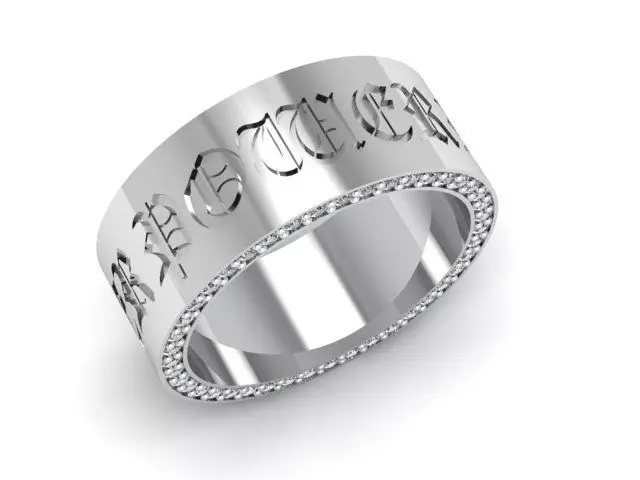 Ring Power Diamond 3D print model_0