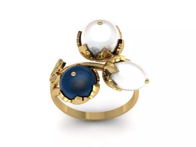 Ring Pearl 3D print model_0