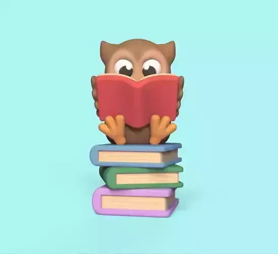 Owl Book 3D print model