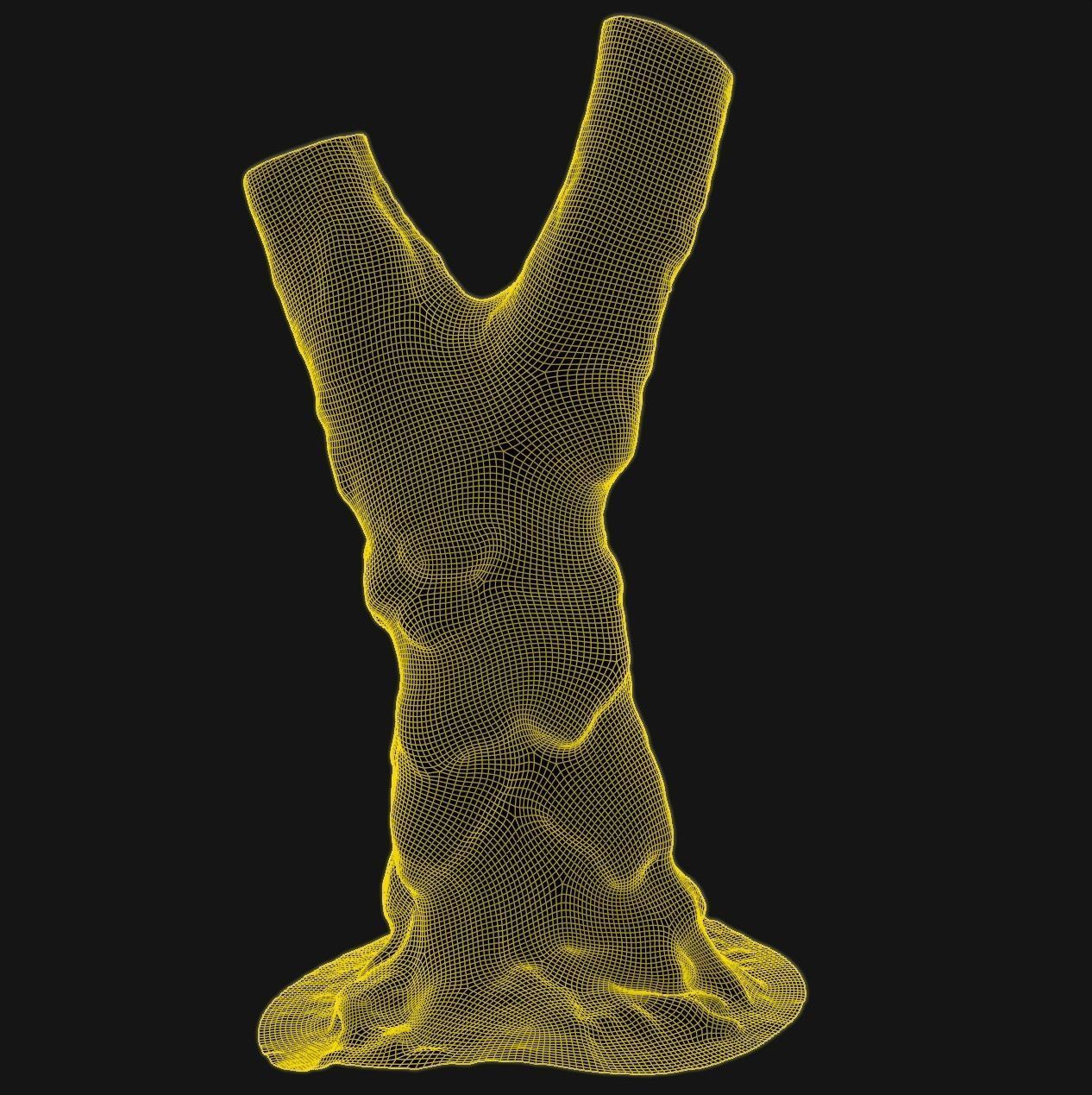 Old Gnarled Birch Tree 3D model_5