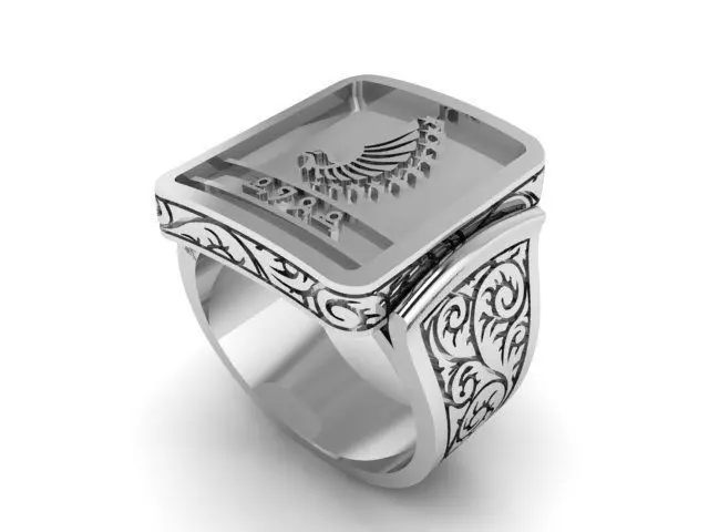 Ring Man Ornament 3D print model_0