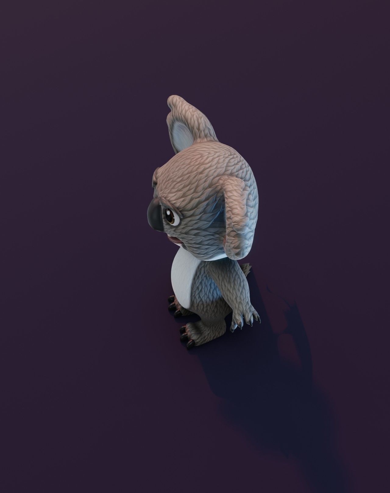 Cartoon Koala Rigged 3D Model Low-poly 3D model_18