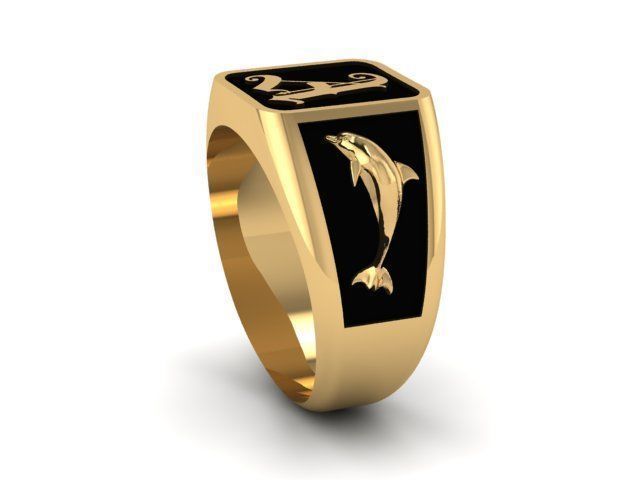 Ring Dolphins 3D print model_2