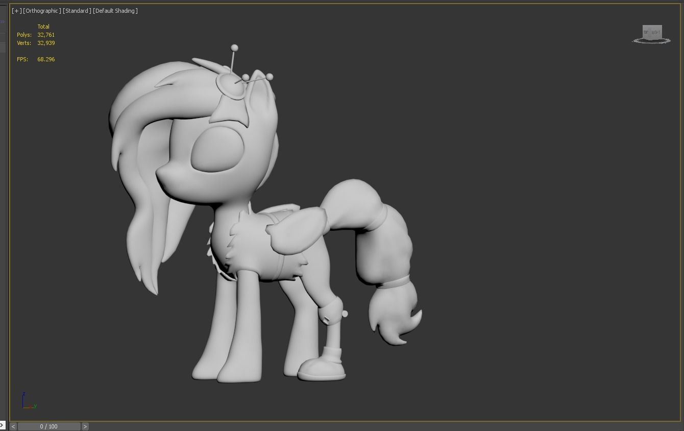 Unicorn my little pony 3D model_1