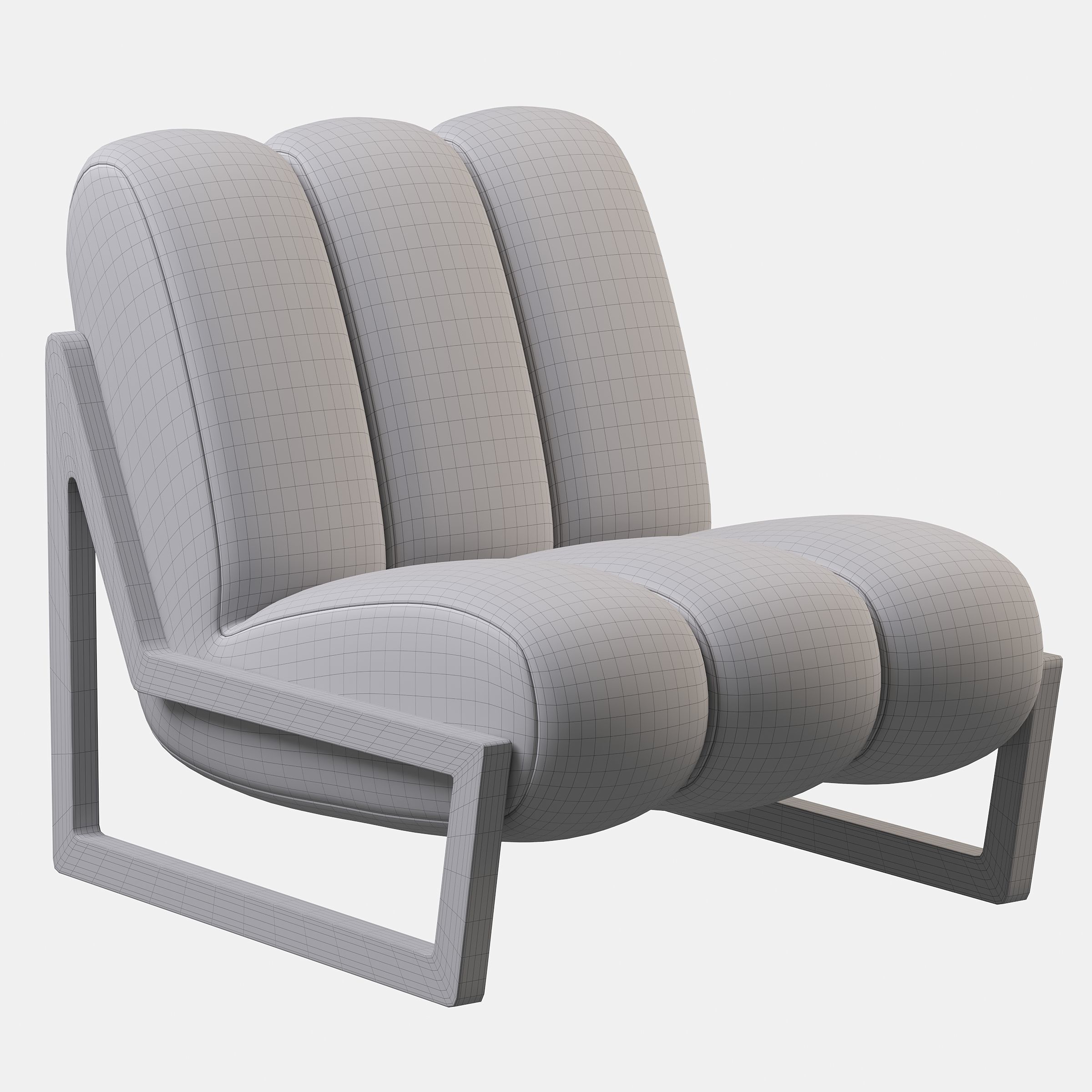 Theodore armchair 3D model_2