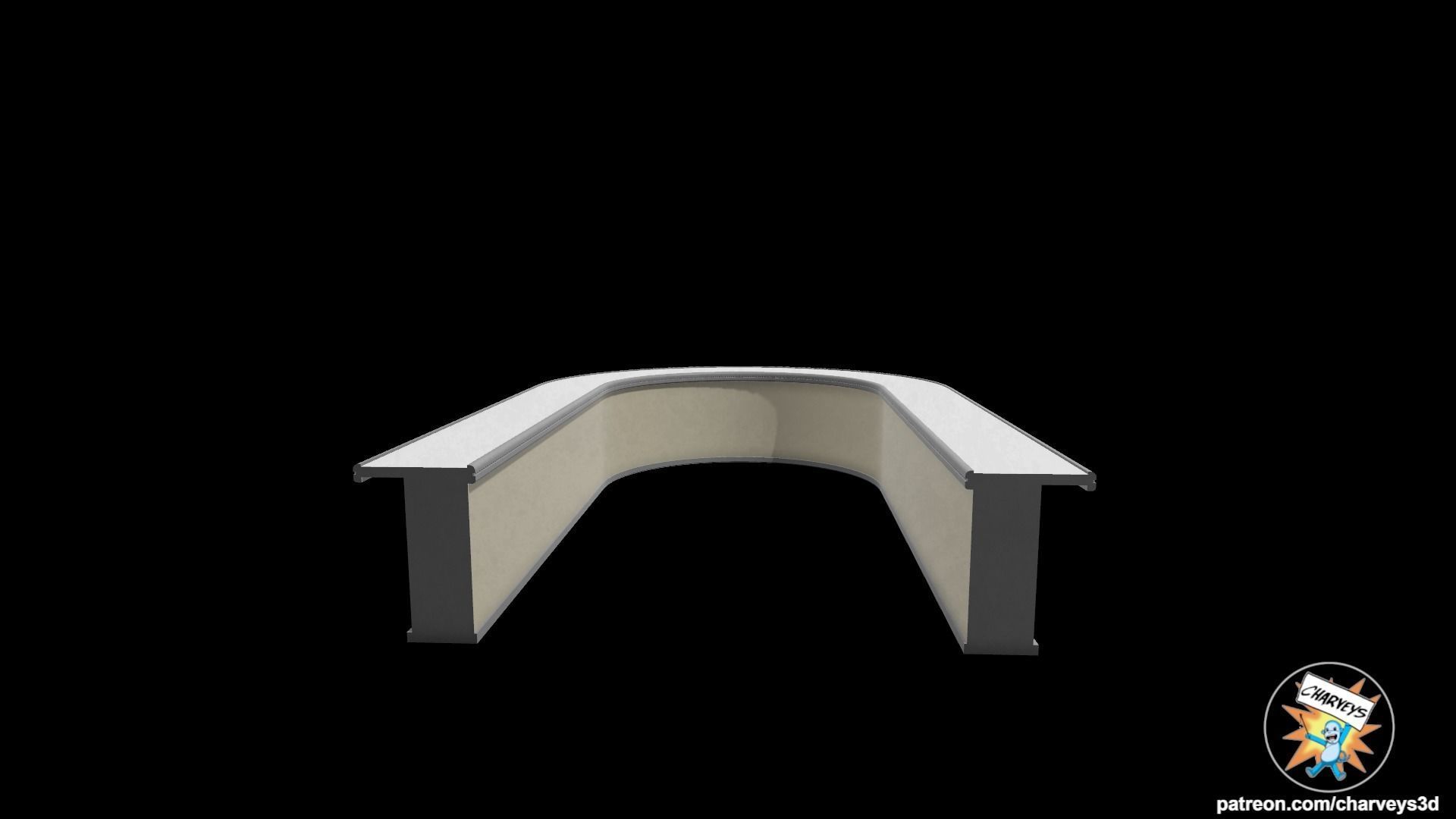 Star Wars Mos Eisley Cantina Bar for action figures 3D print model_3