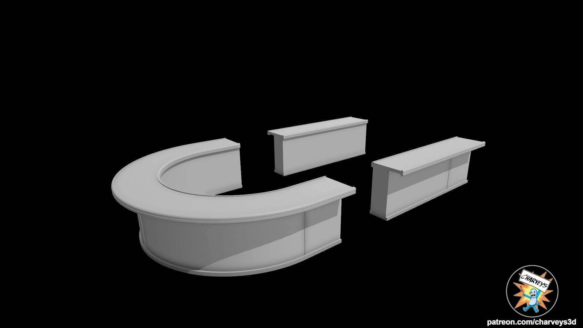 Star Wars Mos Eisley Cantina Bar for action figures 3D print model_4