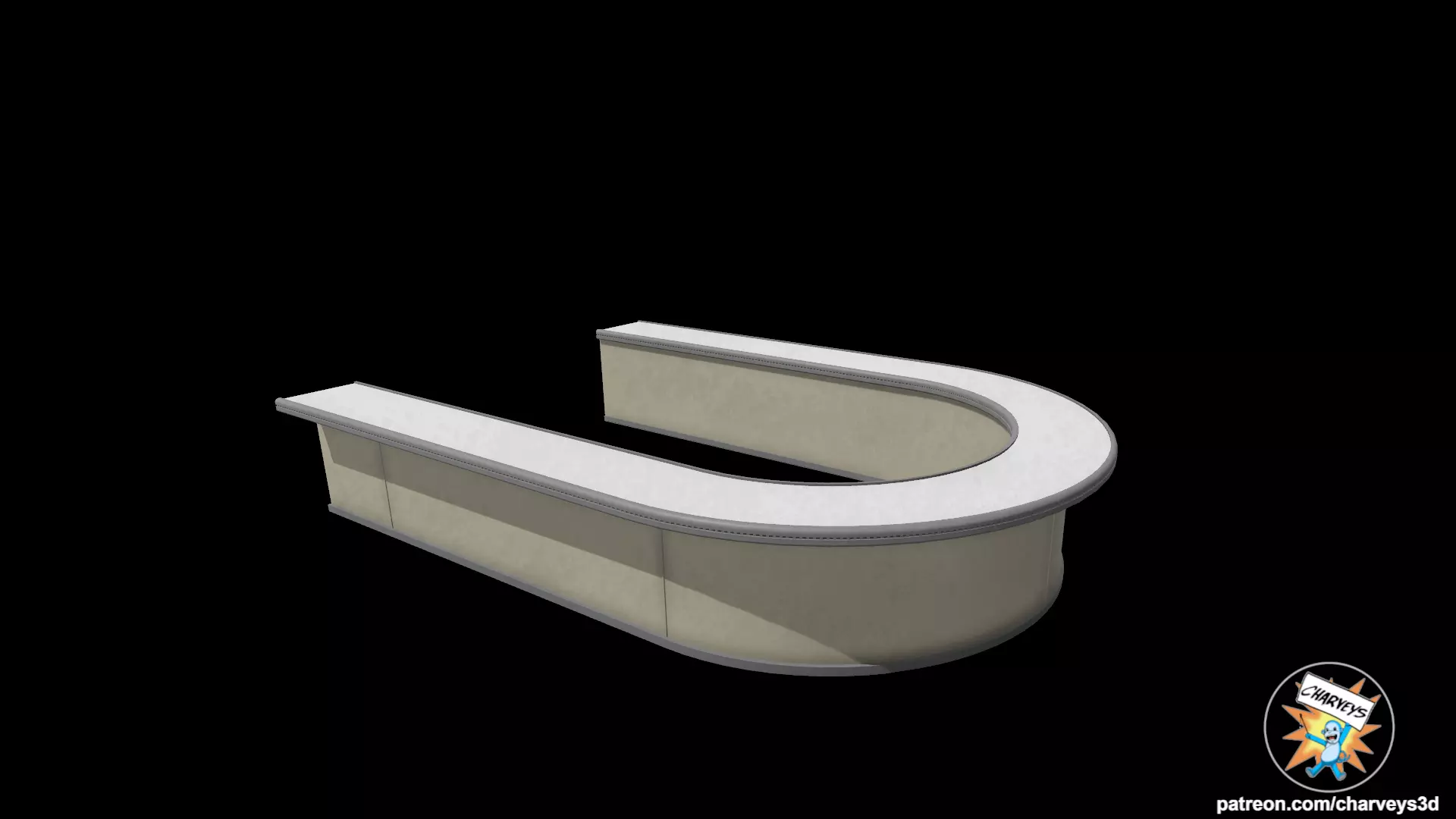 Star Wars Mos Eisley Cantina Bar for action figures 3D print model_0