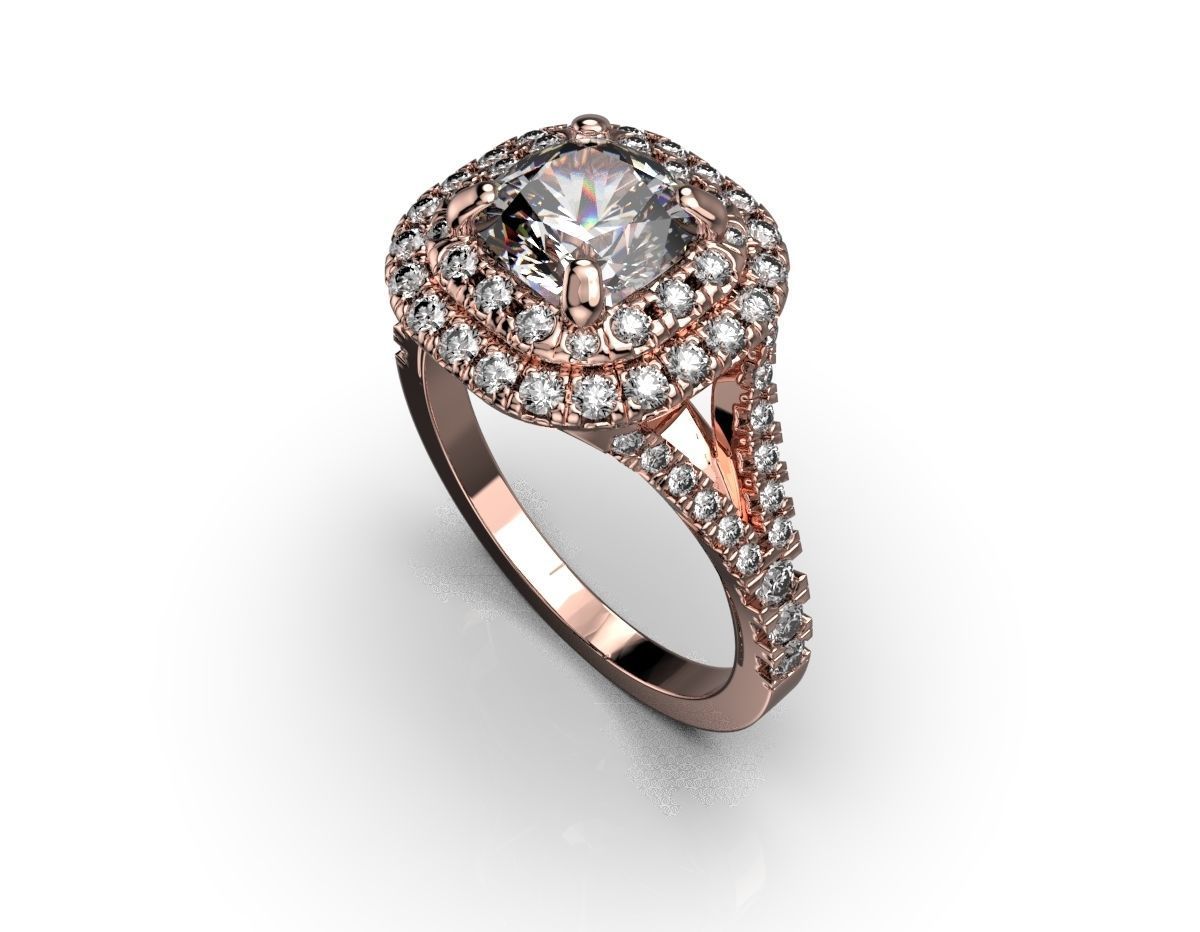 Tiffany engagement ring 3D print model_5