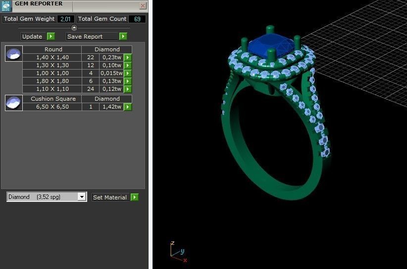 Tiffany engagement ring 3D print model_13