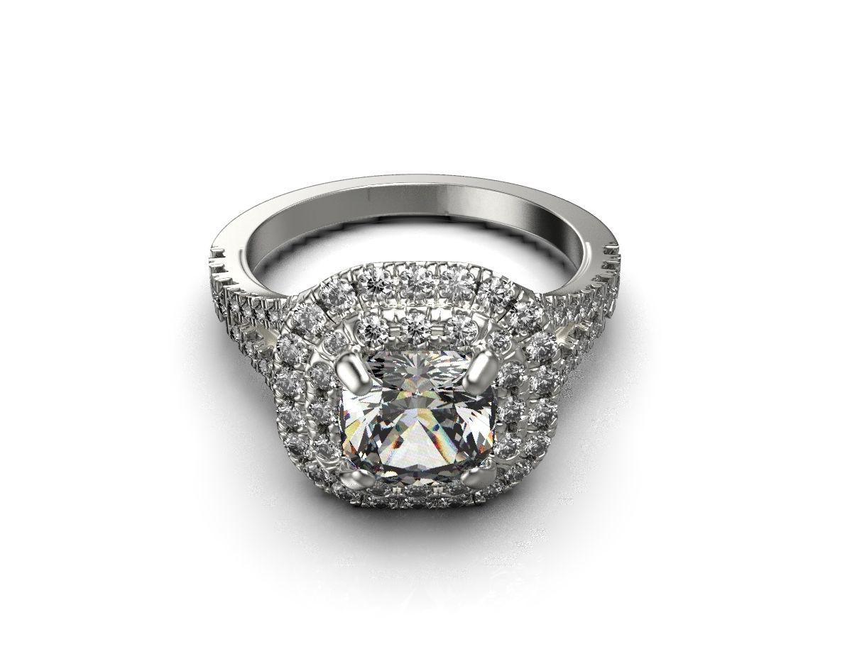 Tiffany engagement ring 3D print model_8