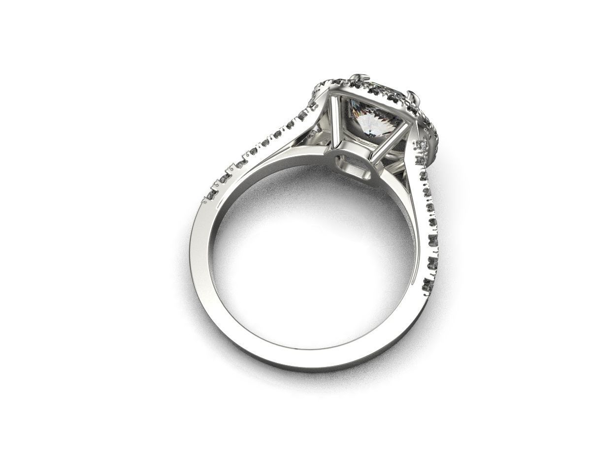 Tiffany engagement ring 3D print model_9