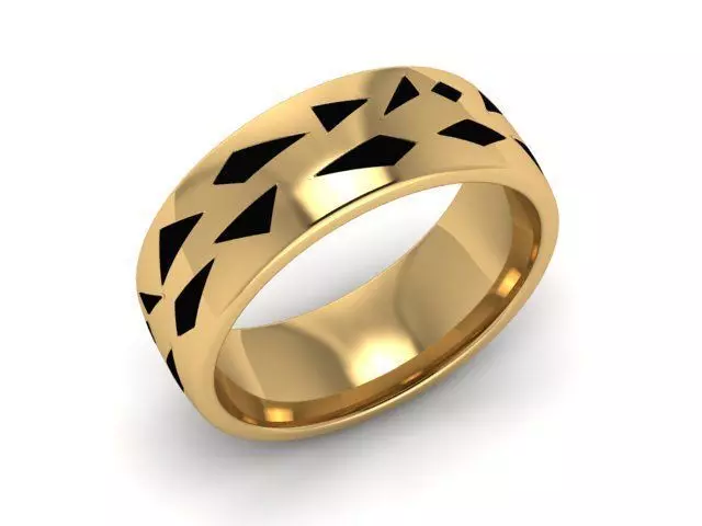 Gold Ring  3D print model_0