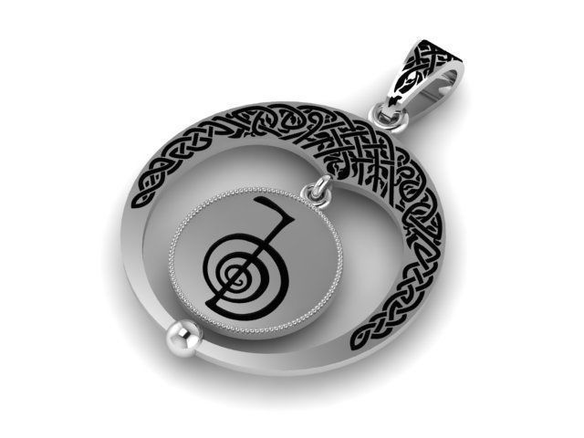 Pendant Tree 3D print model_3