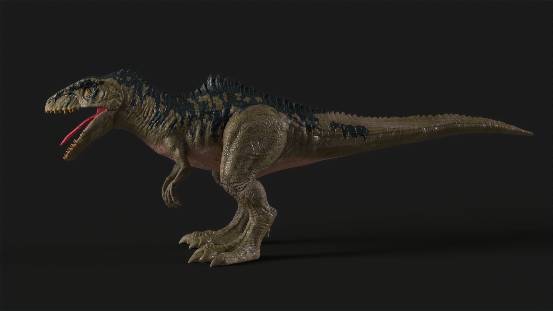 Dinosaur t - rex Low-poly 3D model_6