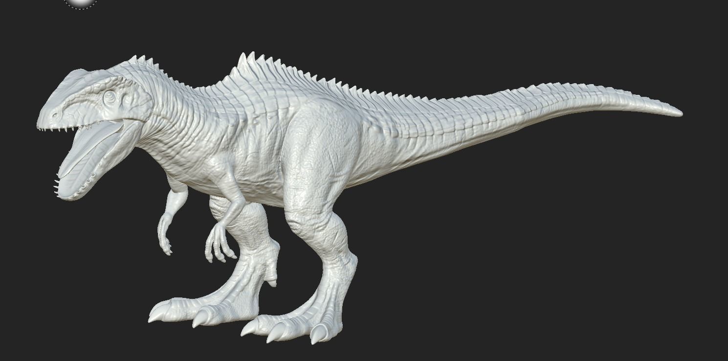 Dinosaur t - rex Low-poly 3D model_3