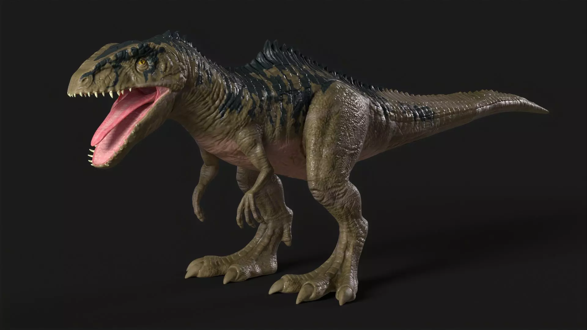 Dinosaur t - rex Low-poly 3D model_0
