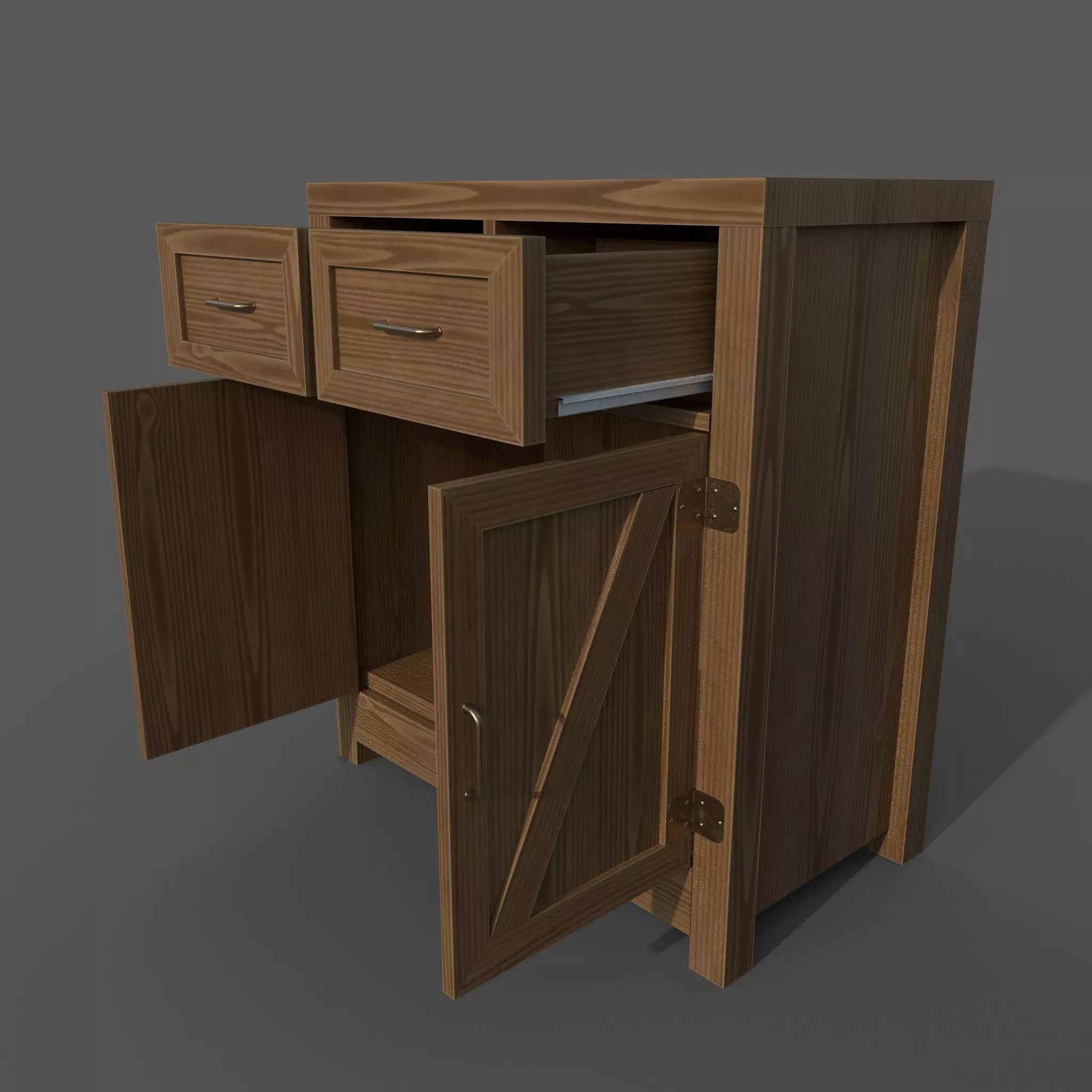 Chest of drawers - 1 3D model_0