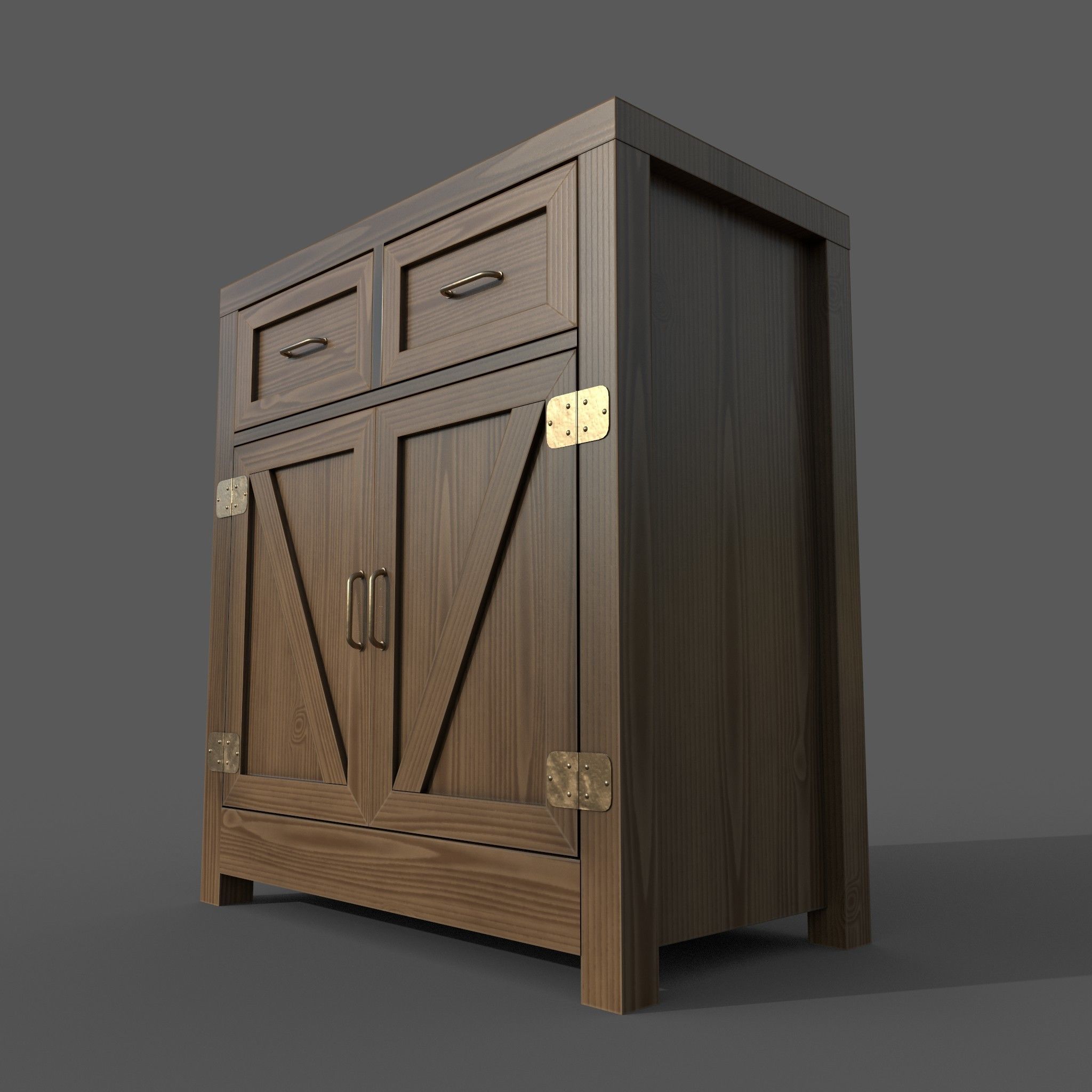 Chest of drawers - 1 3D model_5