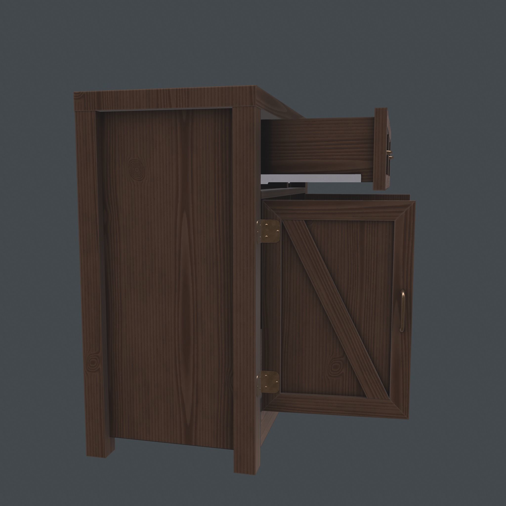 Chest of drawers - 1 3D model_15