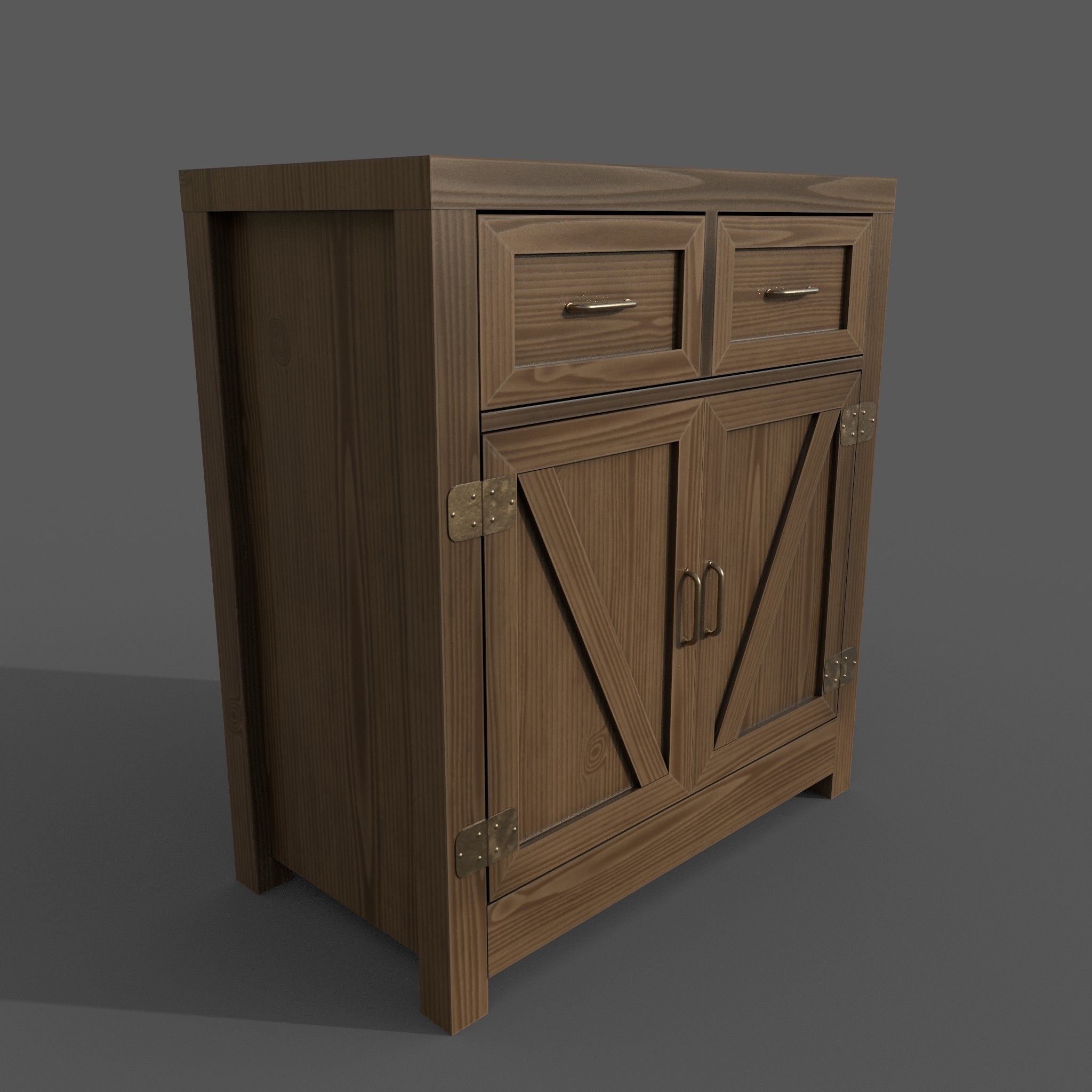 Chest of drawers - 1 3D model_6