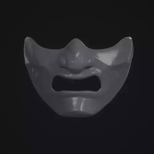 Japanese Samurai Mask 3D print model