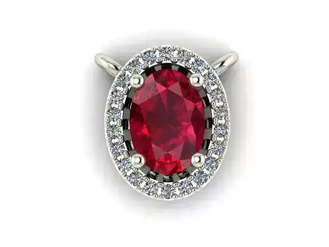 Pendant Ruby 3D print model