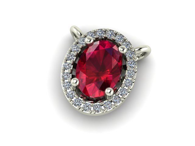 Pendant Ruby 3D print model_1
