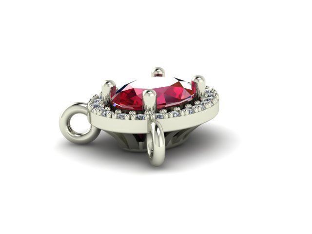 Pendant Ruby 3D print model_2