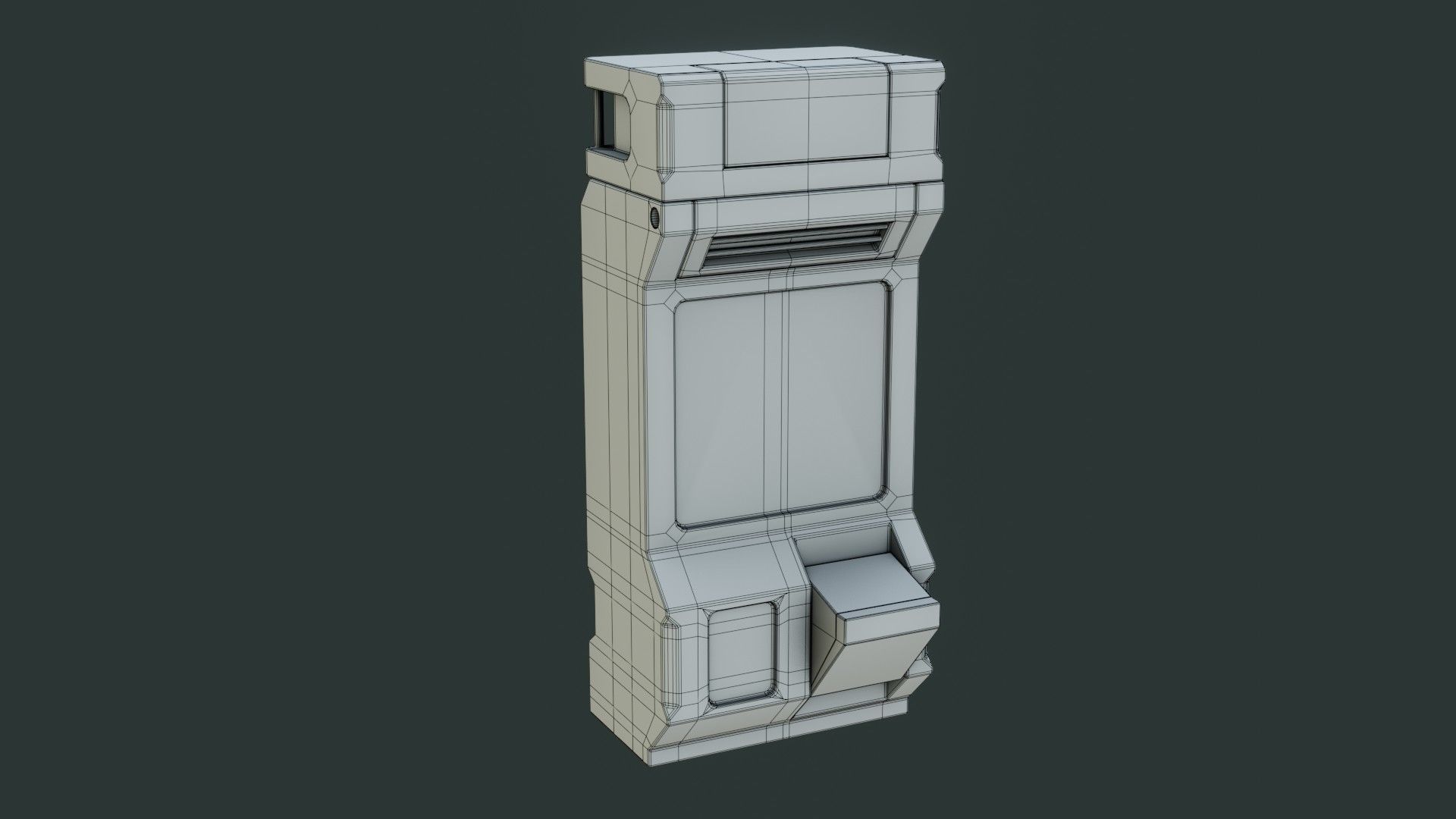 Sci-Fi Computer - Game Ready - PBR Low-poly 3D model_18