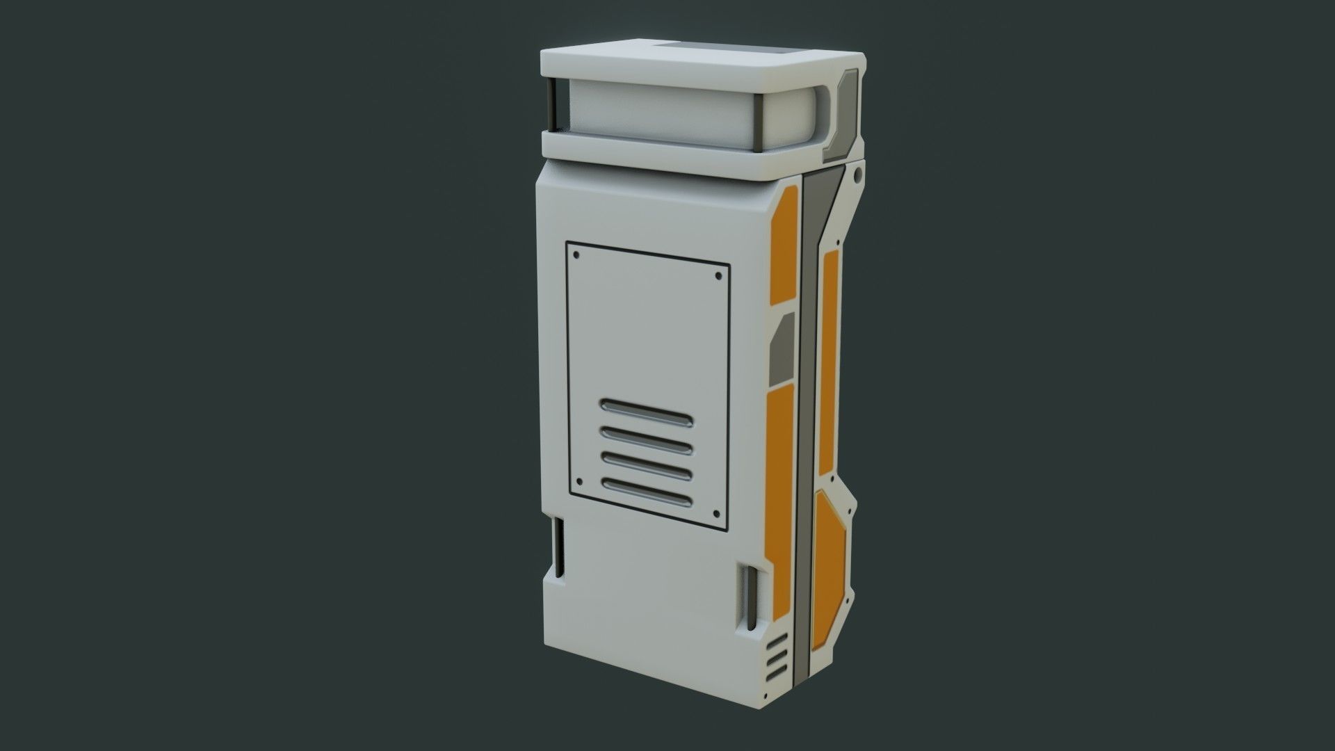 Sci-Fi Computer - Game Ready - PBR Low-poly 3D model_5