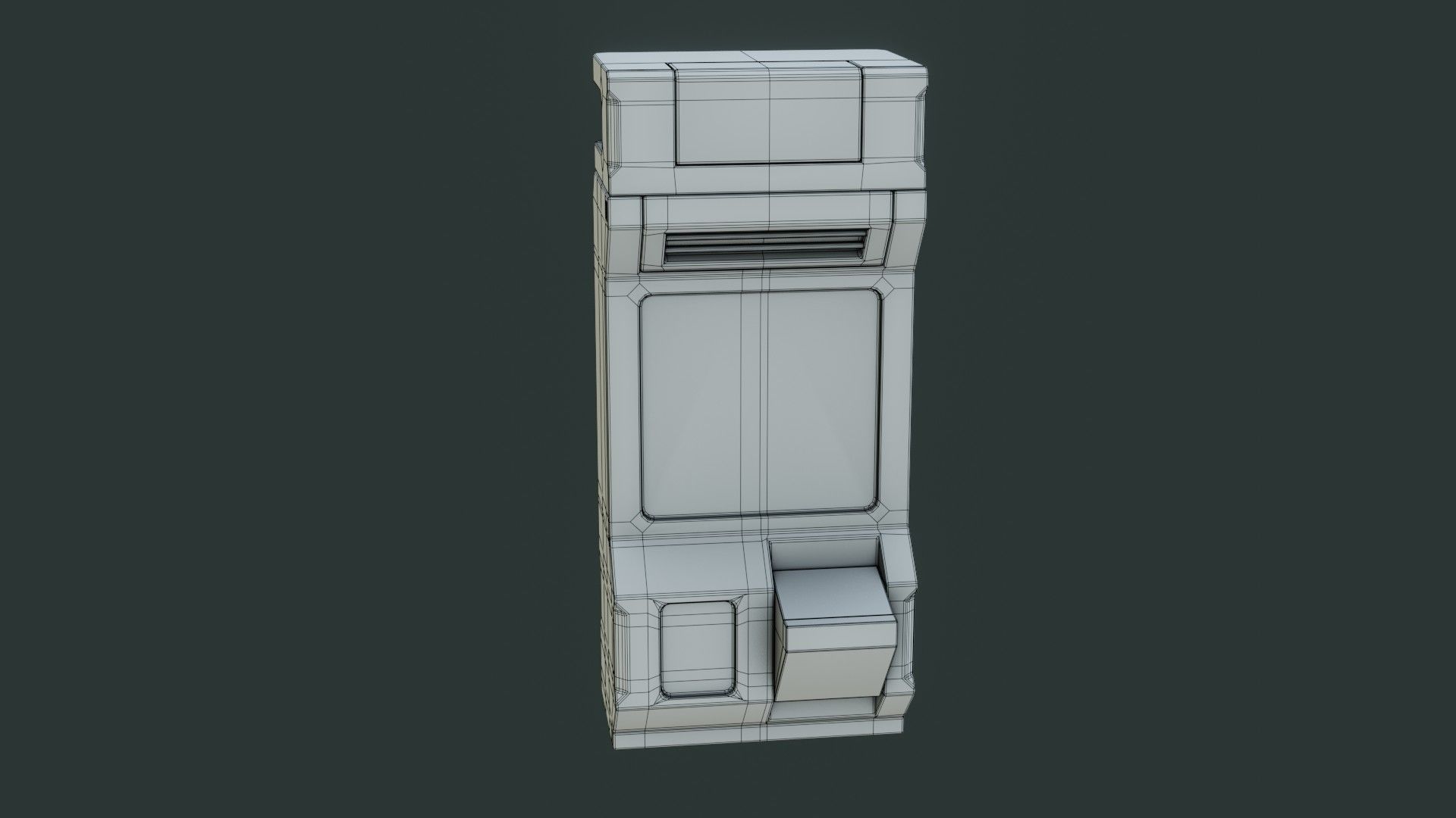 Sci-Fi Computer - Game Ready - PBR Low-poly 3D model_19