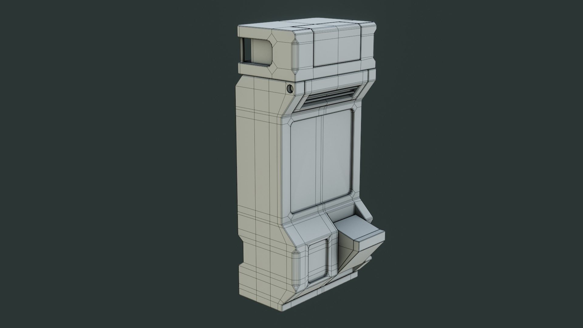 Sci-Fi Computer - Game Ready - PBR Low-poly 3D model_17