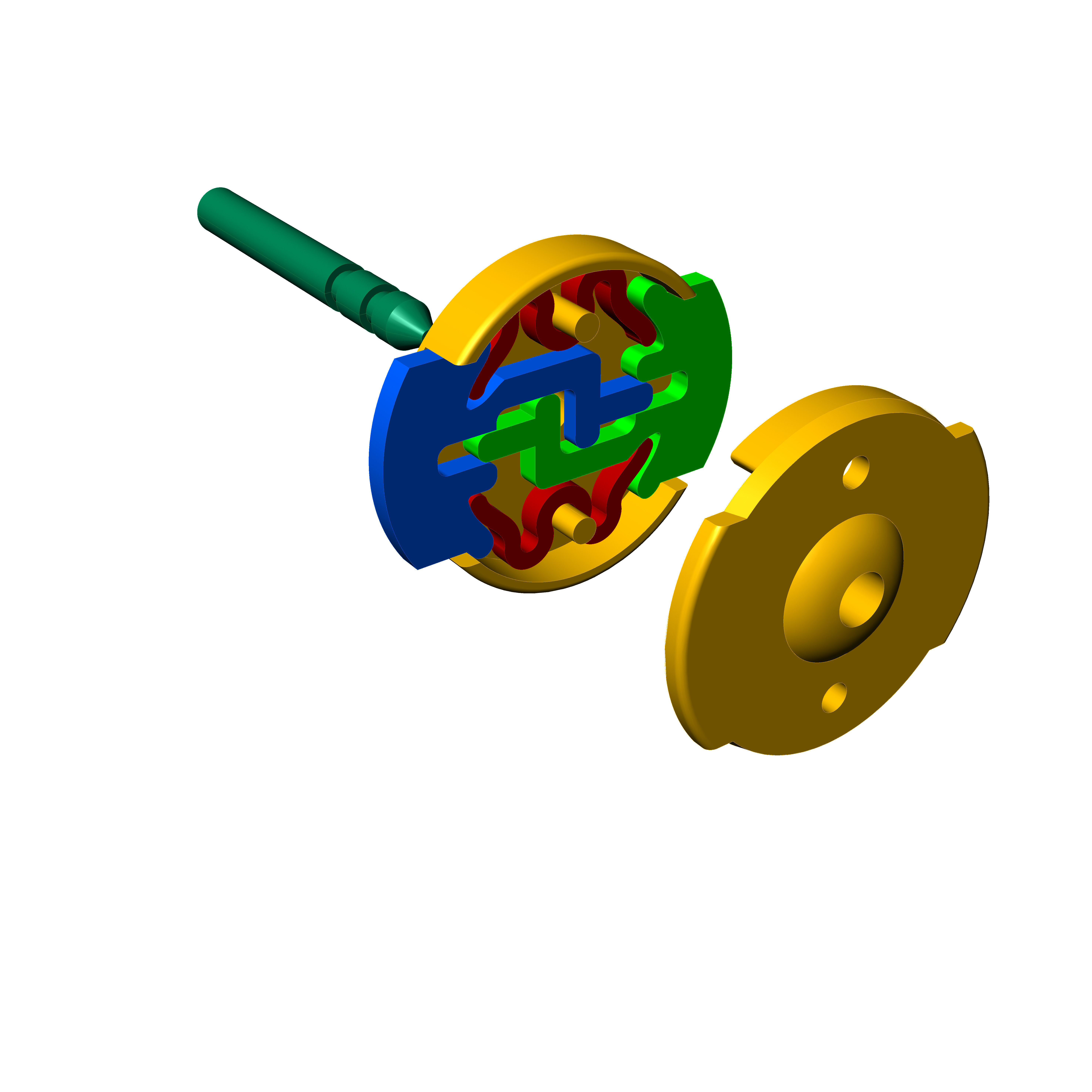 alpa system earrings backs Guardian Earring Fittings 3D print model_7