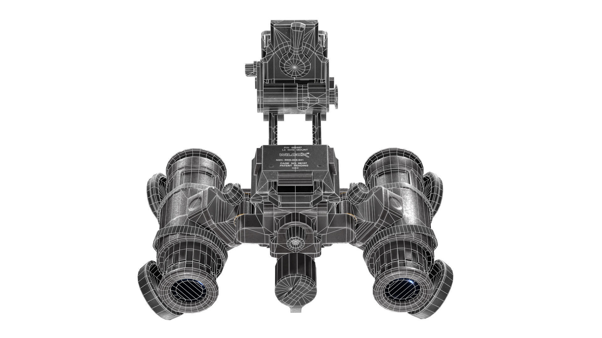 PVS-31 NIGHT VISION GOGGLE Low-poly 3D model_9