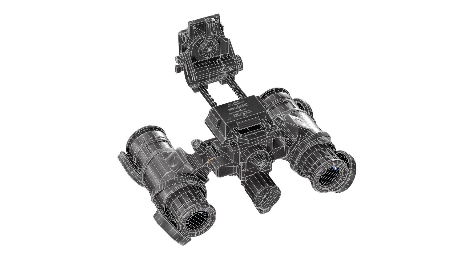 PVS-31 NIGHT VISION GOGGLE Low-poly 3D model_7