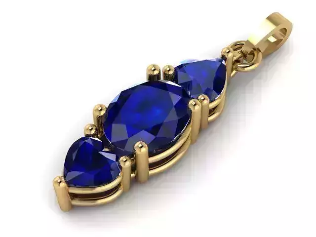 Pendant Aquamarine Sapphire