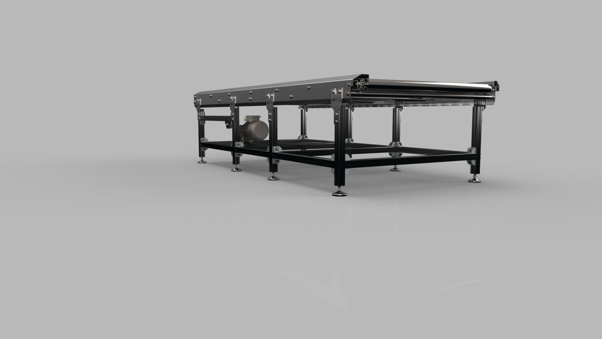 Roller Conveyor 1000mm 3D model 3D model_12