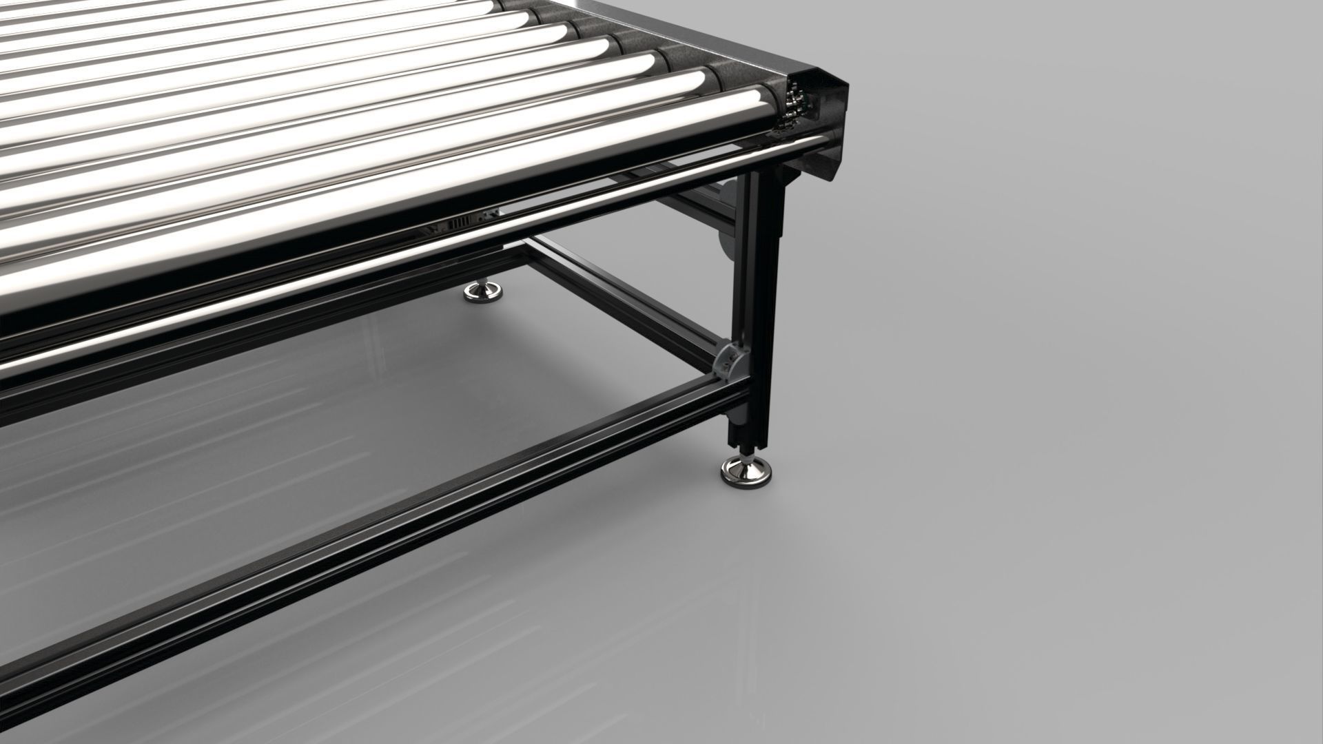 Roller Conveyor 1000mm 3D model 3D model_14
