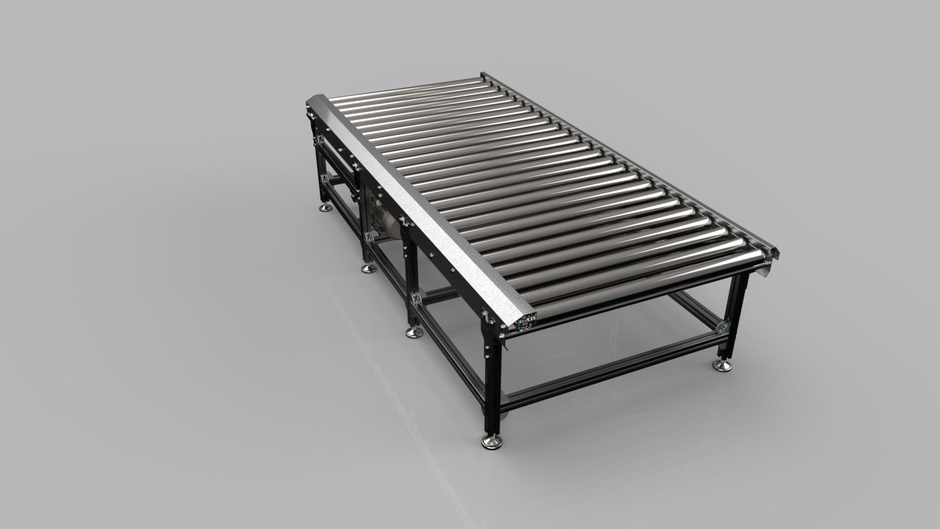 Roller Conveyor 1000mm 3D model 3D model_11