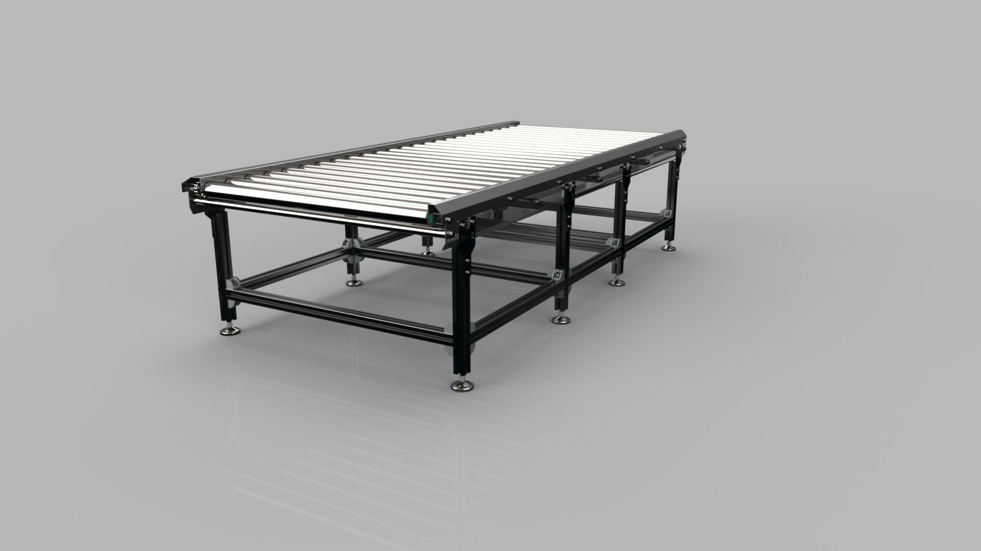 Roller Conveyor 1000mm 3D model 3D model_2