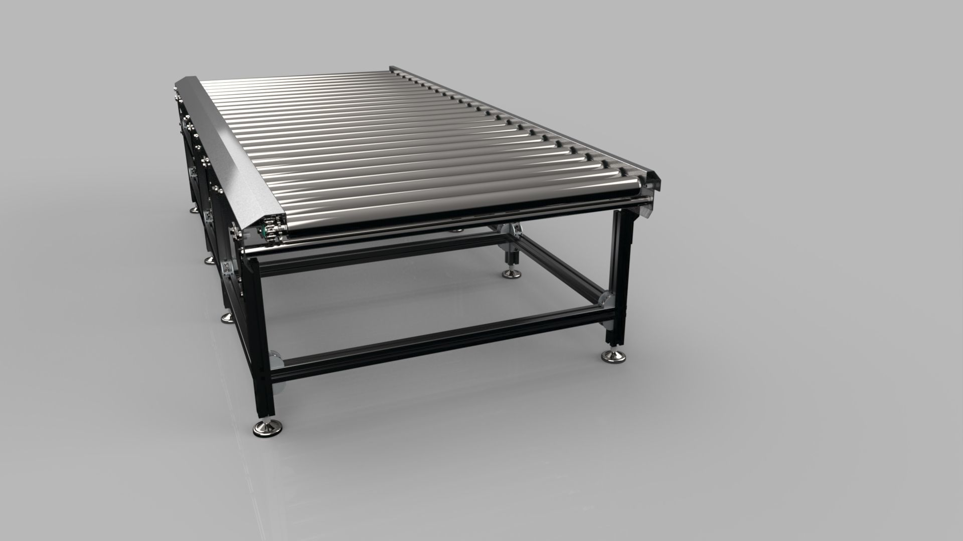 Roller Conveyor 1000mm 3D model 3D model_13