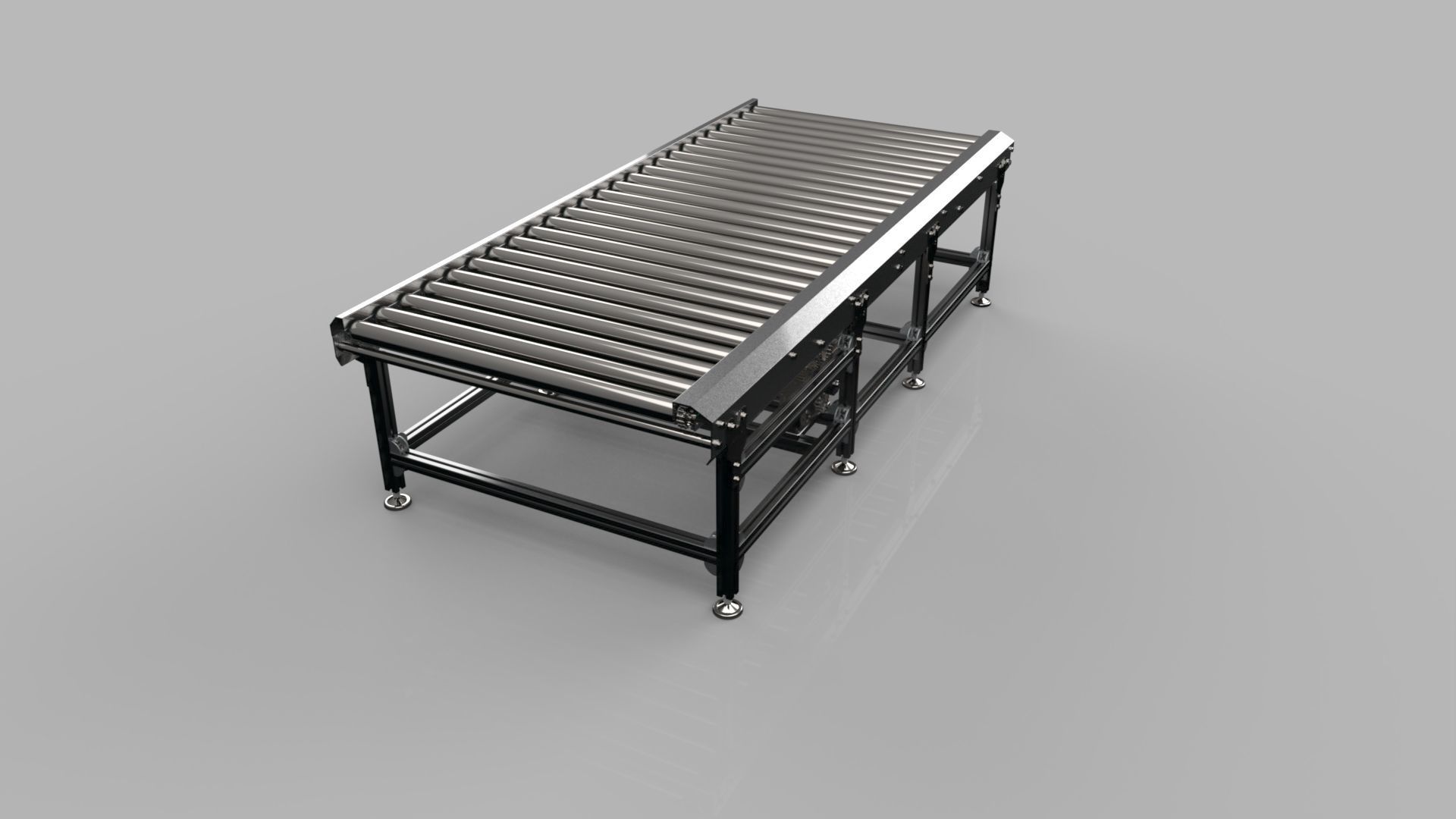 Roller Conveyor 1000mm 3D model 3D model_7