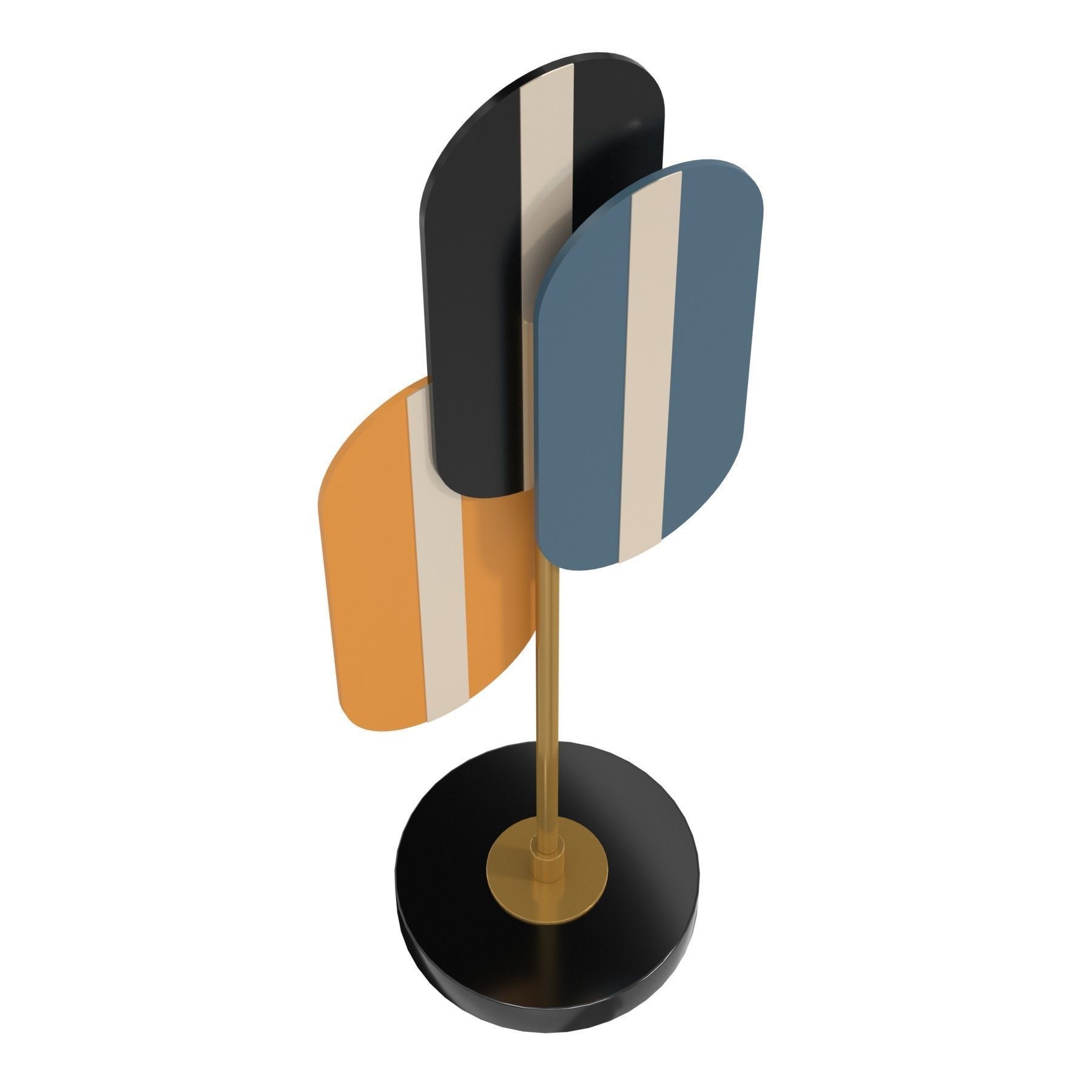 Liang and Emil decorative  STIJL sculpture 3D model_4