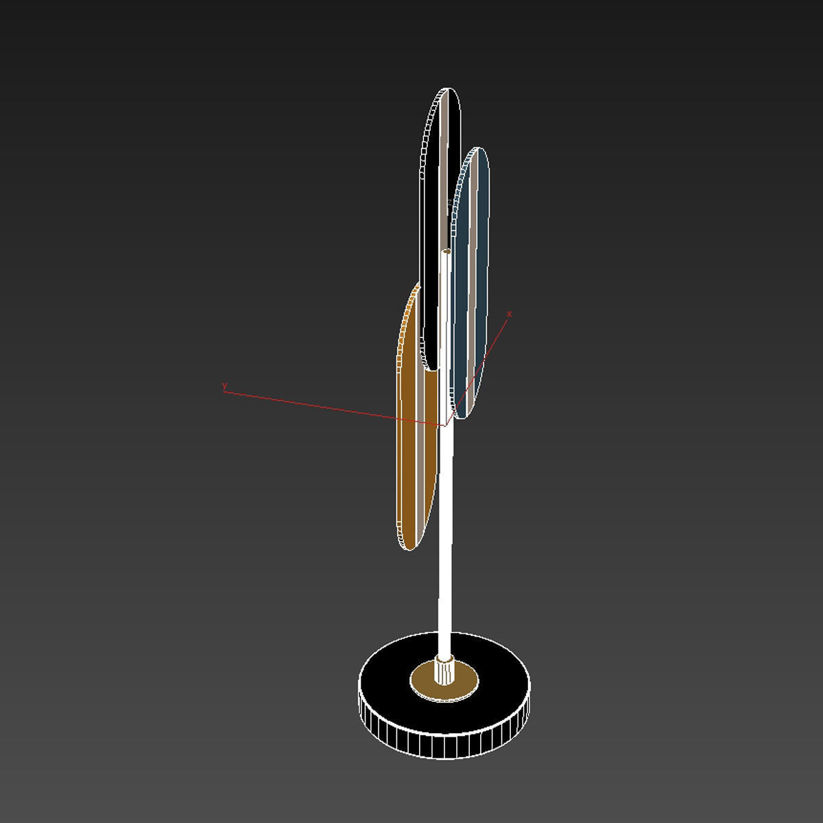 Liang and Emil decorative  STIJL sculpture 3D model_5