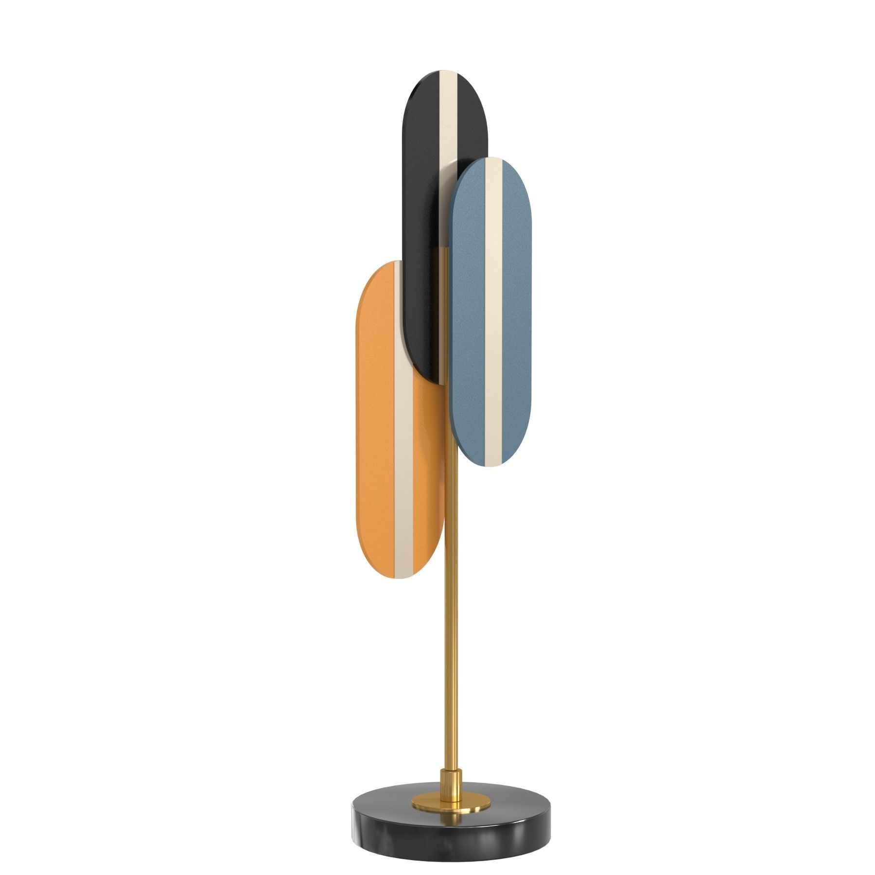 Liang and Emil decorative  STIJL sculpture 3D model_1