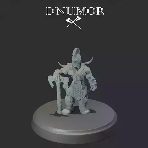 Bodun - Dwarf Barbarian Hero 3D Printable