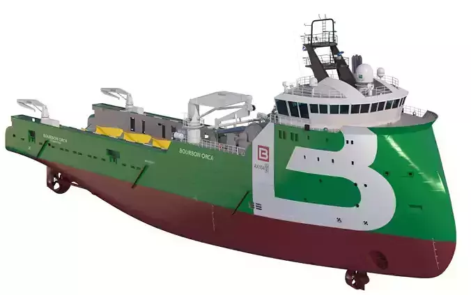 Anchor Handling Tug Supply Vessel BOURBON ORCA 3D model