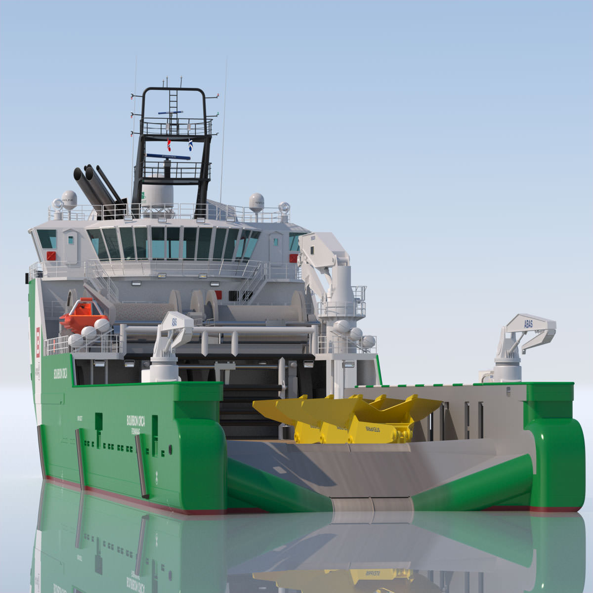 Anchor Handling Tug Supply Vessel BOURBON ORCA 3D model_5