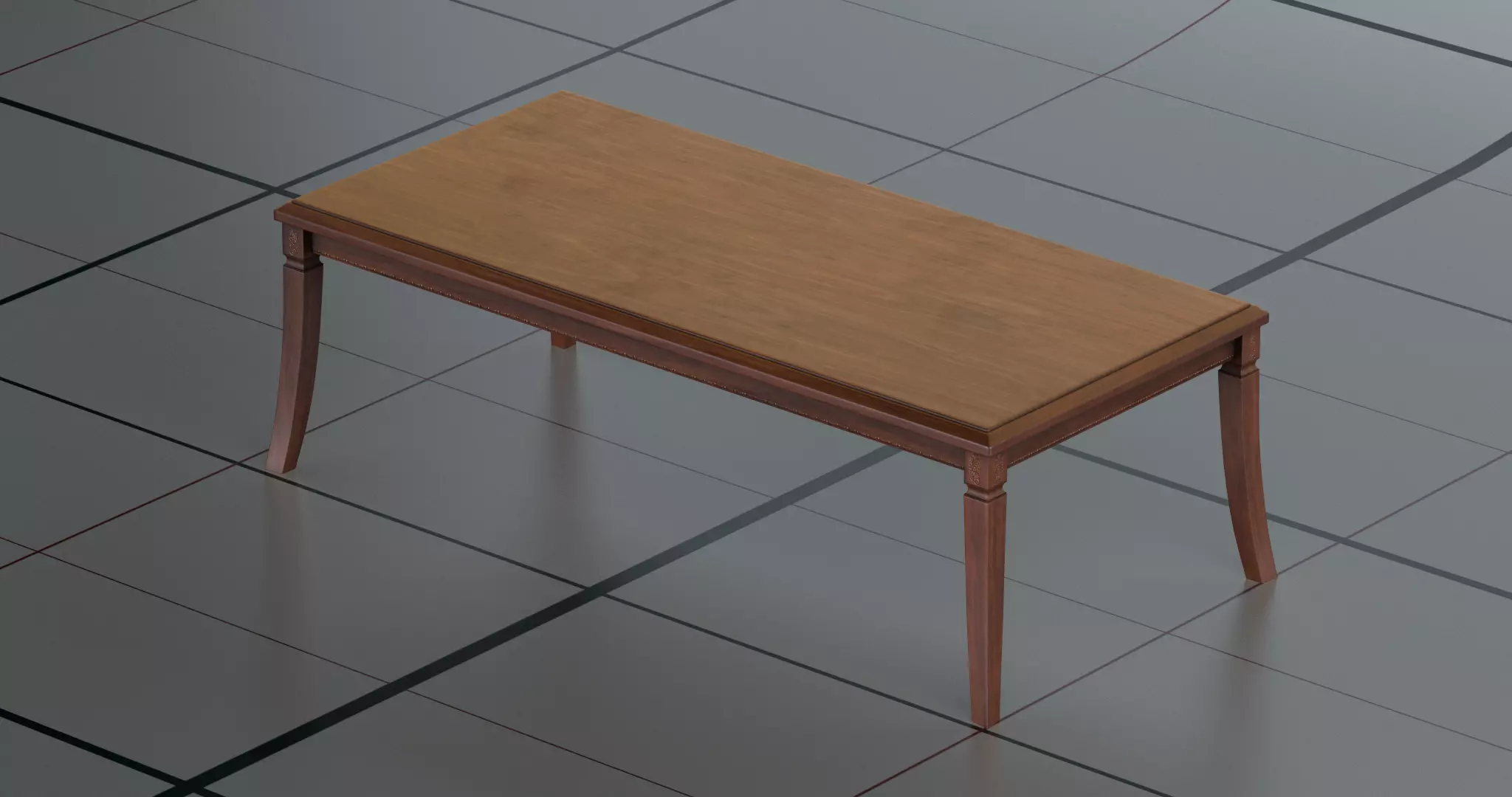 Coffe table PBR 3D model_0
